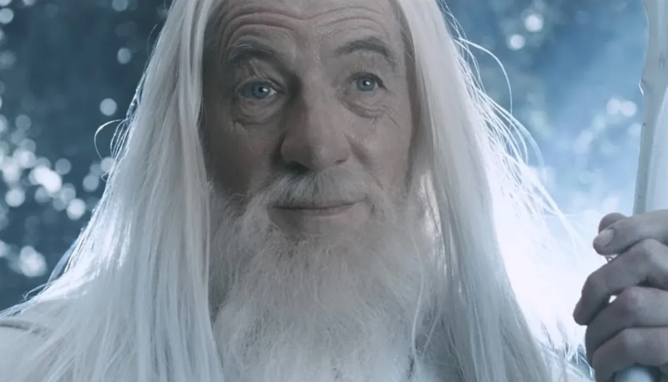 Gandalf smiling
