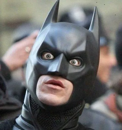 Batman, in shock