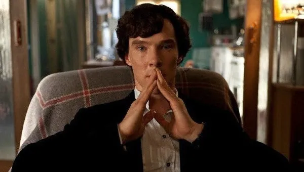 Sherlock Holmes thinking