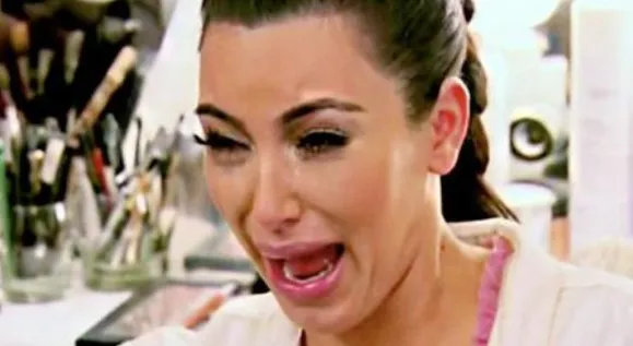 Kim Kardashian having a mental breakdown
