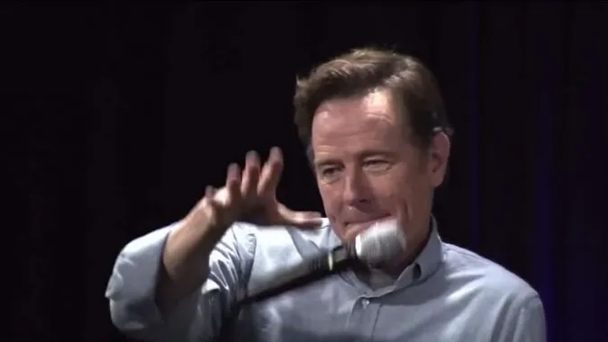Bryan Cranston dropping the mic