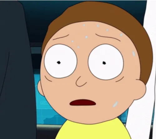 Morty sweating
