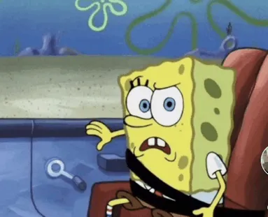 Spongebob with a confused look