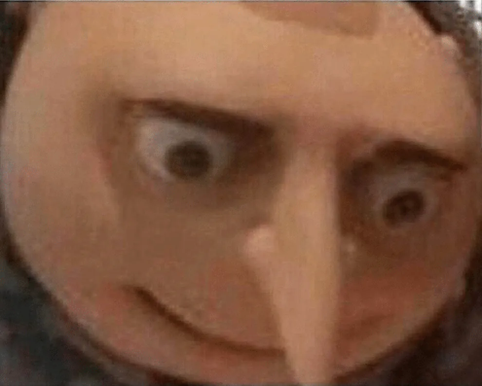 Gru de Mi Villano Favorito mirando hacia abajo, preocupado