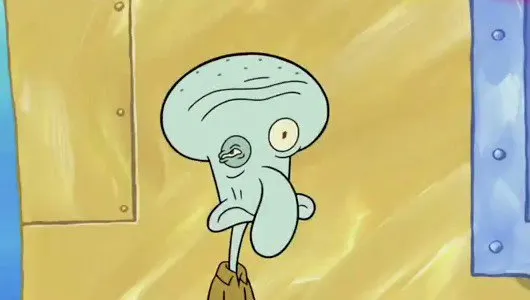 Calamardo confundido