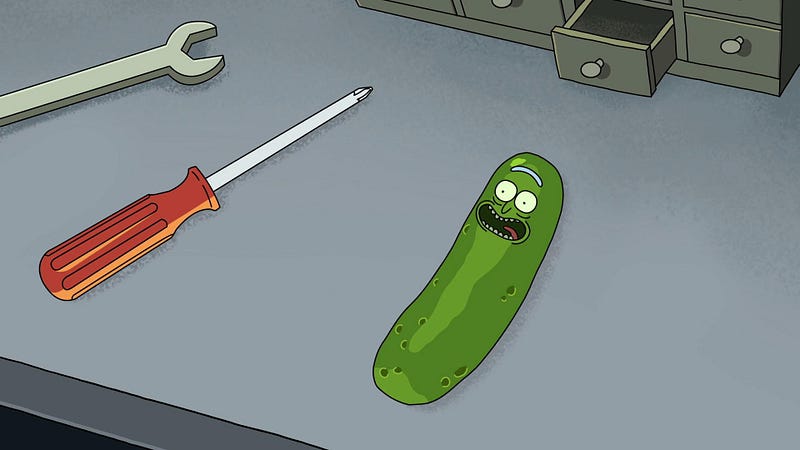 Pickle Rick de Rick and Morty