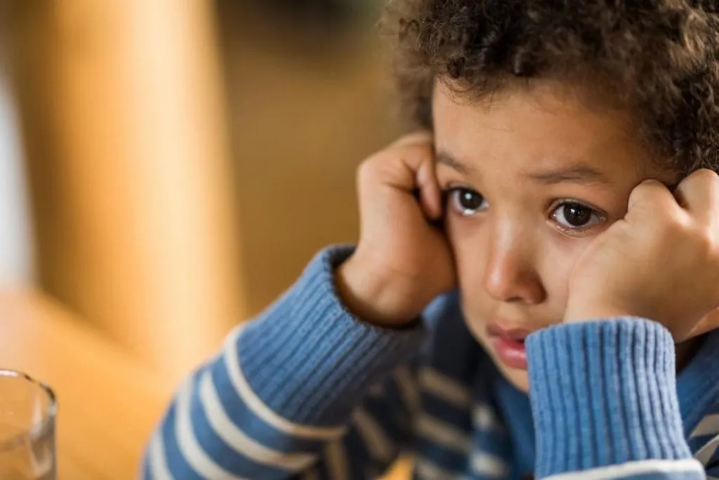 A kid crying