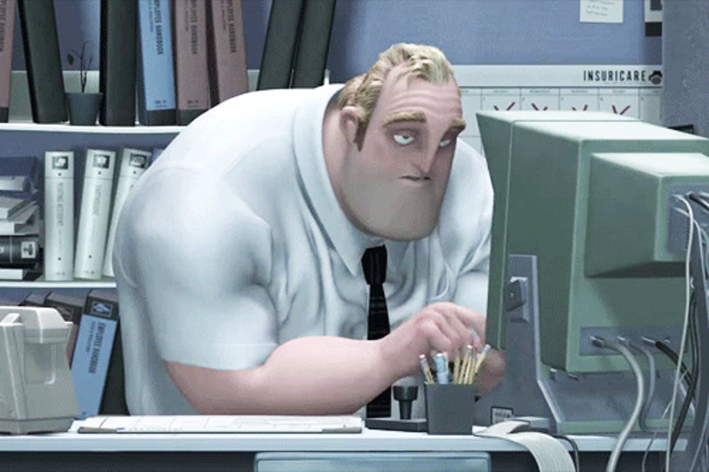 Tired Mr. Incredible meme