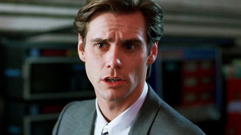 Jim Carrey, confused