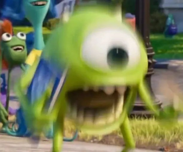 Mike Wazowski gritando