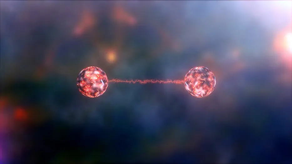 Artistic depiction of entanglement