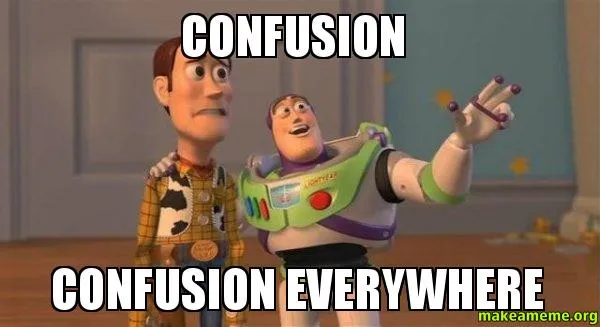 Woody en el meme clásico con Buzz Lightyear