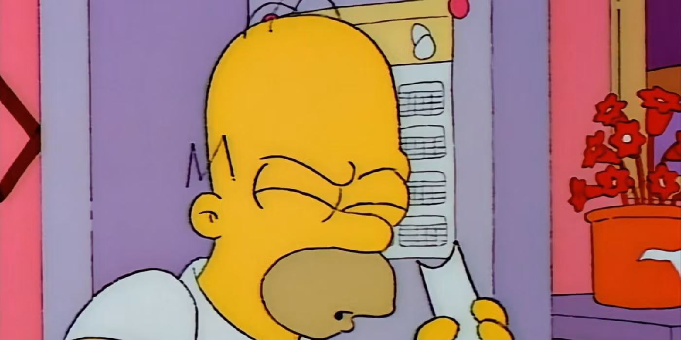 Homer Simpson in his classic 'doh!' expression